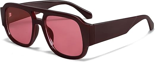 TYA Retro Oversized Aviator Sunglasses for Women