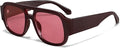 TYA Retro Oversized Aviator Sunglasses for Women