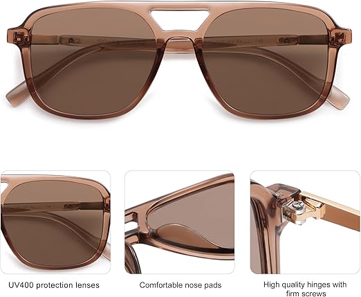 SOJOS Retro Aviator Sunglasses for Women
